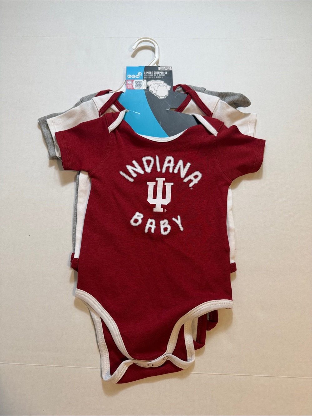 Gen2 Infant Indiana Hoosiers All Day Play Creeper Set